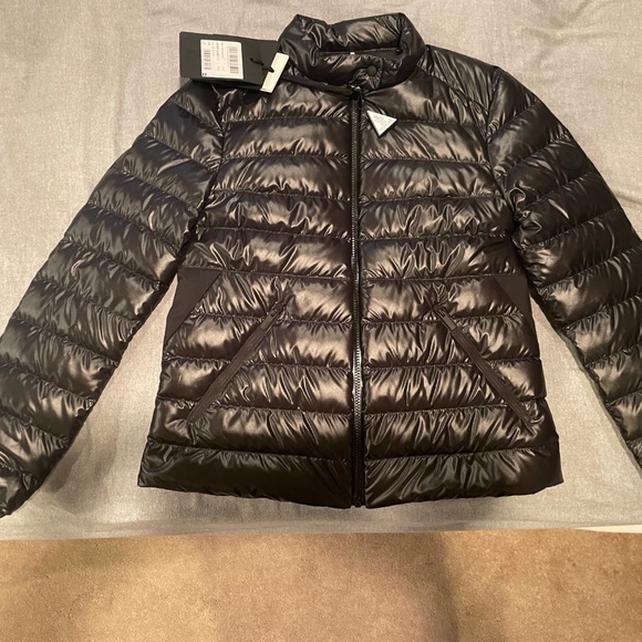 Moncler Larmor New Jacket Woman Size 3 Matt Black